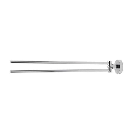 Eastbrook Genoa Wall Mounted Double Split Towel Rail 420mm - Chrome - 52.011 - TAP 'N' SHOWER
