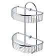 Eastbrook Wall Mounted 2 Tier Round Basket 275mm - Chrome - 52.205 - TAP 'N' SHOWER