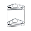 Eastbrook Wall Mounted 2 Tier Corner Basket 175mm - Chrome - 52.210 - TAP 'N' SHOWER