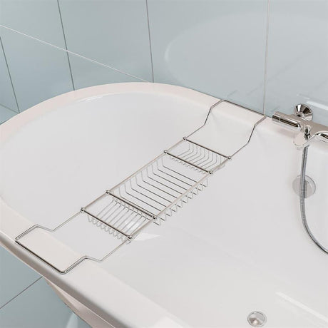 Eastbrook Free Standing Extandable Bath Rack 850mm - Chrome - 52.214 - TAP 'N' SHOWER