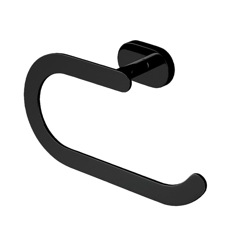 Eastbrook Salerno Wall Mounted Towel Holder - Matt Black - 52.219 - TAP 'N' SHOWER