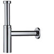 Hansgrohe Bottle Trap Flowstar S chrome finished bottle trap with concealed waste outlet and adjustable height for modern bathroom installation