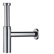Hansgrohe Bottle Trap Flowstar S in sleek chrome finish for bathroom plumbing with corrosion-resistant durable construction