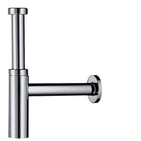 Hansgrohe Bottle Trap Flowstar S in sleek chrome finish for bathroom plumbing with corrosion-resistant durable construction