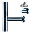Hansgrohe Bottle Trap Flowstar with angle valves in chrome finish for plumbing installation