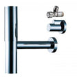 Hansgrohe Bottle Trap Flowstar with integrated angle valves chrome finish for plumbing installation