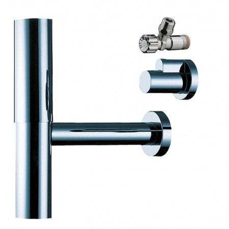 Hansgrohe Bottle Trap Flowstar with Angle Valves 52120310 chrome plumbing fixture for efficient water flow and noise reduction