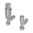 Eastbrook Eco Angled Designer TRV with Lockshield 15mm - Chrome - 54.0002 - TAP 'N' SHOWER