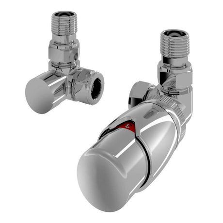 Eastbrook 15mm Eco Corner Designer TRV with Lockshield - Chrome - 54.0004 - TAP 'N' SHOWER