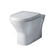 Oakham IVY Rimless Back to Wall Toilet Pan with Soft Close Seat - White - TAP 'N' SHOWER