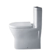 Oakham IVY Comfort Close Coupled Back to Wall Rimless Toilet Pan with Cistern and Soft Close Seat - White - TAP 'N' SHOWER