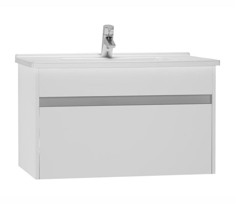 VitrA S50+ Vanity Unit w Doors 800mm - White High Gloss - 71986