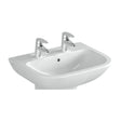 Vitra S20 Cloakroom Basin 2 Tap Hole 450mm - White - 5500L003-0022