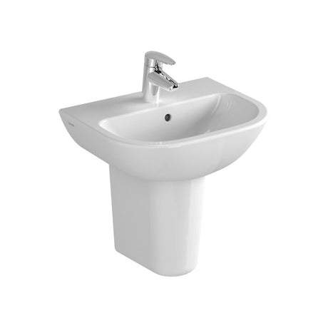 Vitra S20 1 Tap Hole Basin 450mm - White - 5500L003-0999