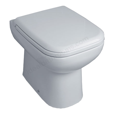 Oakham Violet Back to Wall Toilet WC Pan & Soft Close Seat - 350mm - White