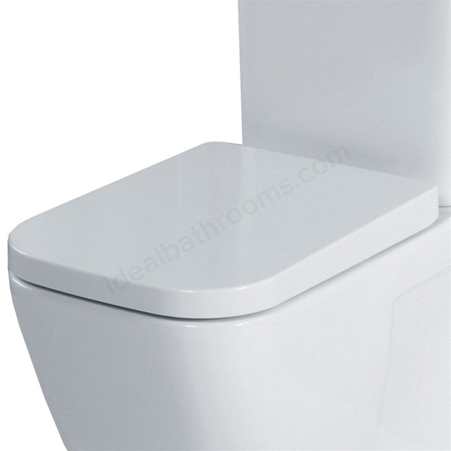 Oakham Fuchsia Toilet Seat and Cover White