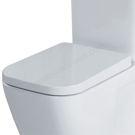Oakham Fuchsia Toilet Seat and Cover White