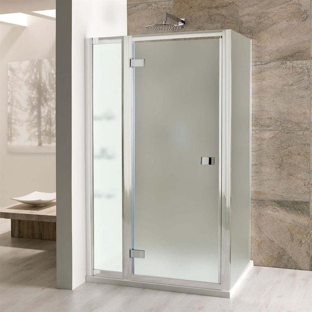 Eastbrook Volente Shower Enclosure In Line Panel with Shelves 300mm - Frosted Glass - 58.043 - TAP 'N' SHOWER