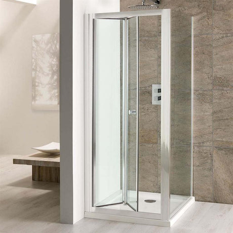 Eastbrook Volente Shower Enclosure Bifold Door 1000mm - Clear Glass - 58.505 - TAP 'N' SHOWER