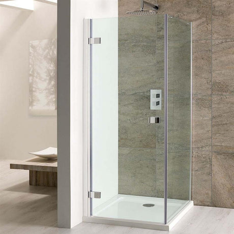 Eastbrook Volente Frameless Hinged Shower Enclosure Door 700mm - Polished Silver Finish - 58.811 - TAP 'N' SHOWER