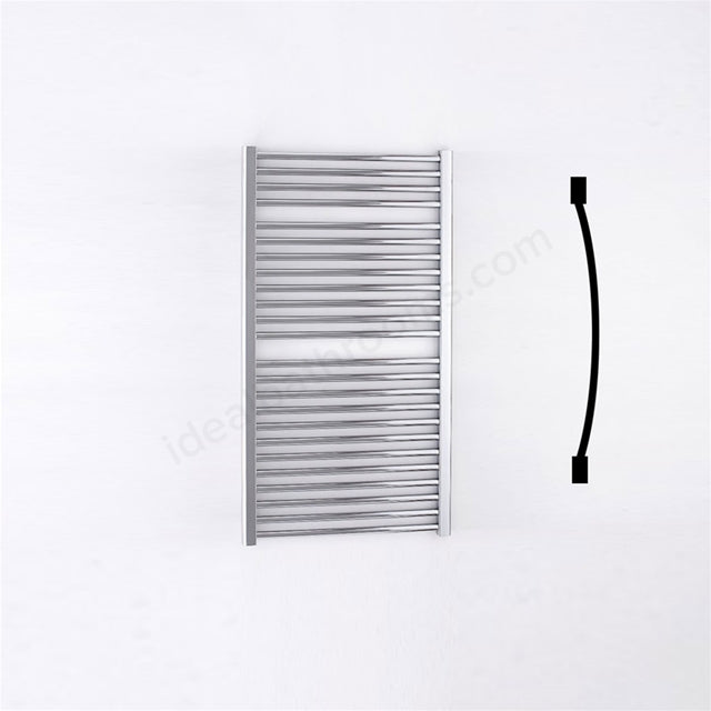 Oakham Towel Rail Curved Tubes 1110mm X 600mm Chrome