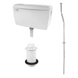 Rak Exposed Urinal Auto Cistern 4.5L With Sparge Pipe Sets Top Inlet Spreader & Urinal Waste For 1 Urinal - EXPURIPAK1