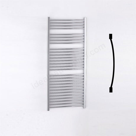Oakham Towel Rail Curved Tubes 1700mm X 600mm Chrome