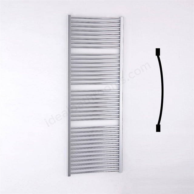 Oakham Towel Rail Curved Tubes 1700mm X 600mm Chrome