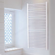 Oakham Straight Towel Rail 690 x 450 White