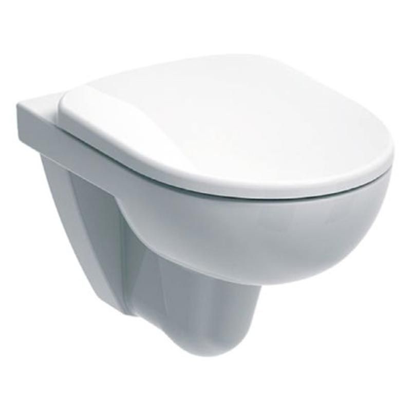 Geberit Selnova Wall Hung Pan With Seat and Cover - White - 501.752.00.1 - TAP 'N' SHOWER