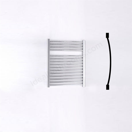 Oakham Towel Rail Curved Tubes 690mm X 600mm Chrome