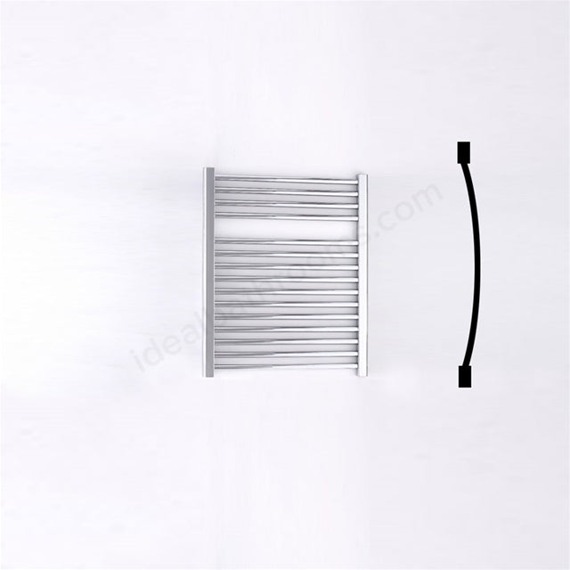 Oakham Towel Rail Curved Tubes 690mm X 600mm Chrome