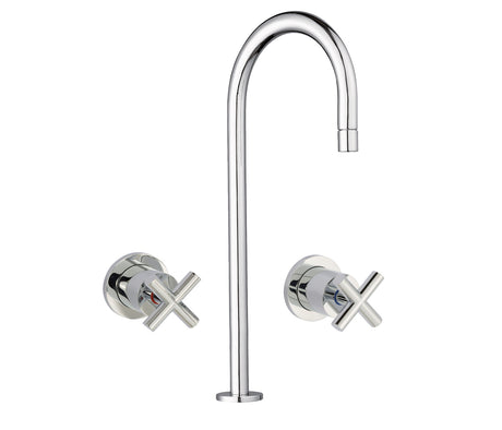 JTP Solex Deck Mounted Spout with Concealed Stop Valves - Chrome - 60893