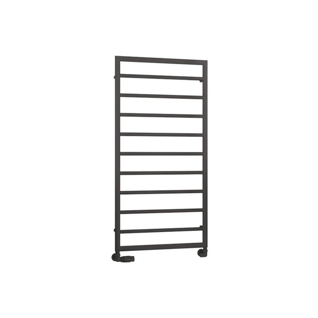 Eastbrook Kenilworth Straight Framed Designer Towel Radiator 1200mm x 600mm - Matt Anthracite - 61.0029 - TAP 'N' SHOWER