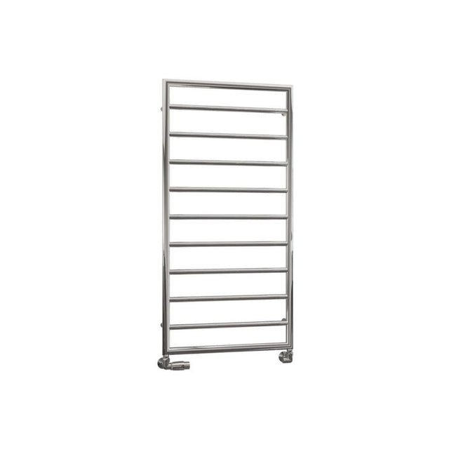 Eastbrook Kenilworth Straight Framed Designer Towel Radiator 1200mm x 600mm - Chrome - 61.0035 - TAP 'N' SHOWER