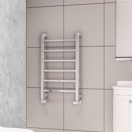 Eastbrook Loxley Square Straight Designer Towel Radiator 800mm x 500mm - Chrome - 61.0046 - TAP 'N' SHOWER