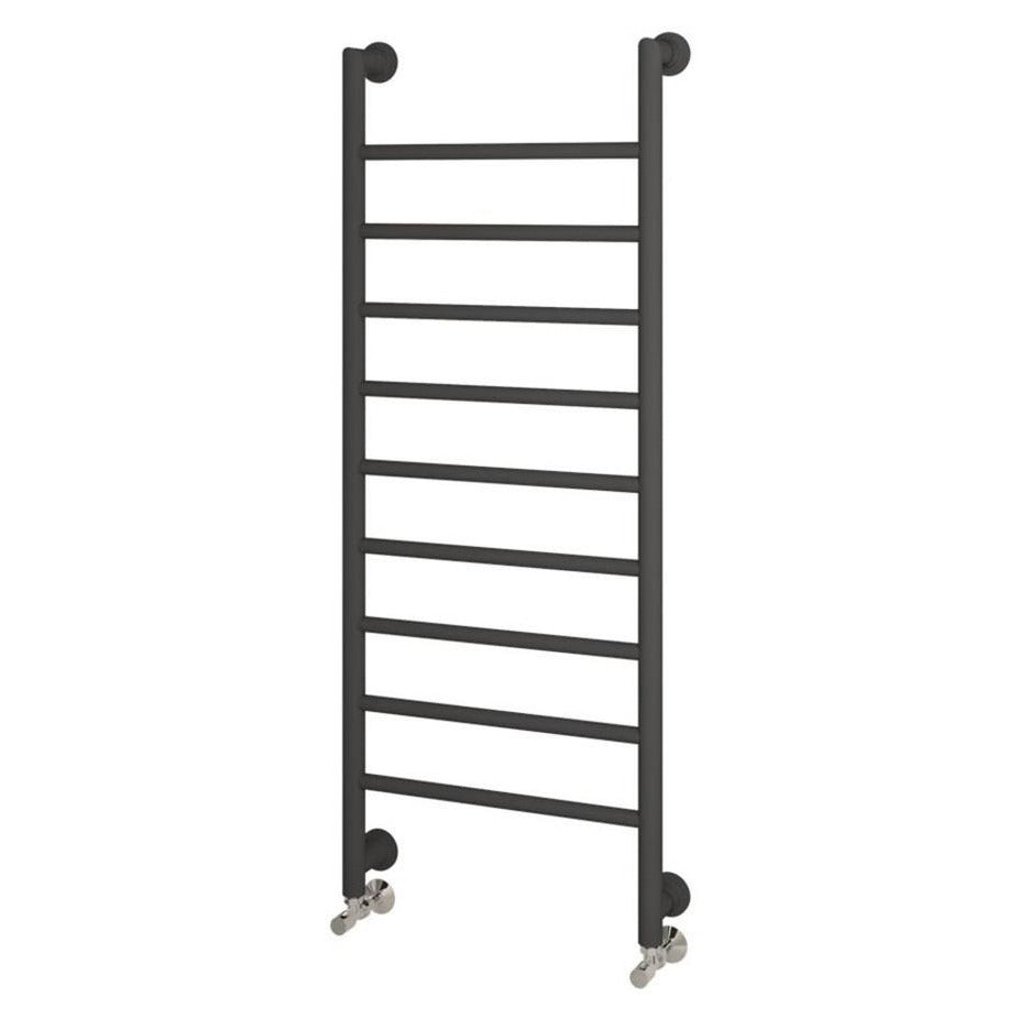 Eastbrook Eshton Straight Designer Towel Radiator 1200mm x 500mm - Matt Anthracite - 61.0056 - TAP 'N' SHOWER