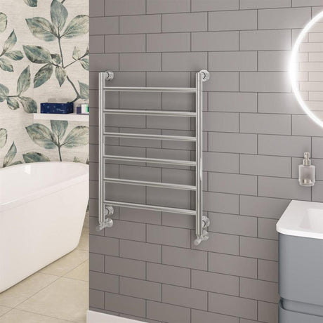 Eastbrook Eshton Straight Designer Towel Radiator 800mm x 600mm - Chrome - 61.0059 - TAP 'N' SHOWER