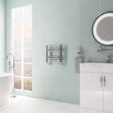 Eastbrook Biava 360mm x 400mm HV Straight Ladder Towel Radiator - Chrome - 61.0074 - TAP 'N' SHOWER