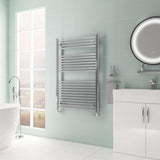 Eastbrook Biava HV Straight Ladder Towel Radiator 1118mm x 750mm - Chrome - 61.0080 - TAP 'N' SHOWER