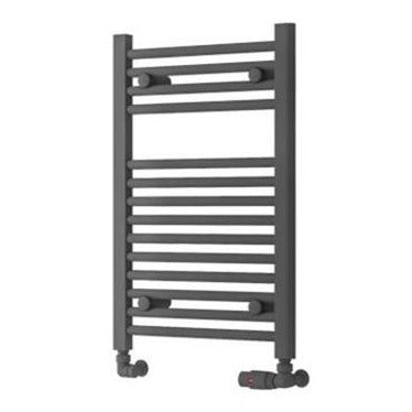 Eastbrook Biava Hidden Vent Straight Multirail Towel Radiator 688mm x 450mm - Matt Anthracite - 61.0095 - TAP 'N' SHOWER