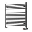 Eastbrook Biava Hidden Vent Straight Multirail Towel Radiator 750mm x 688mm - Matt Anthracite - 61.0097 - TAP 'N' SHOWER