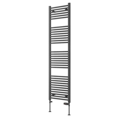 Eastbrook Biava Hidden Vent Straight Multirail Towel Radiator 450mm x 1720mm - Matt Anthracite - 61.0101 - TAP 'N' SHOWER