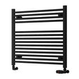 Eastbrook Biava Hidden Vent Straight Multirail Towel Radiator 750mm x 688mm - Matt Black - 61.0107 - TAP 'N' SHOWER