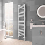 Eastbrook Biava HV Straight Ladder Towel Radiator 1720mm x 450mm - Matt White - 61.0121 - TAP 'N' SHOWER