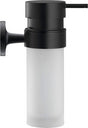 Duravit Starck T Wall Mounted Frosted Glass Soap Dispenser 60 x 126 x 176mm - Matt Black - 0099354600 - TAP 'N' SHOWER