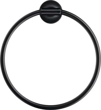 Duravit Starck T Wall Mounted Towel Ring 210 x 73 x 228mm - Matt Black - 0099474600 - TAP 'N' SHOWER