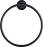 Duravit Starck T Wall Mounted Towel Ring 210 x 73 x 228mm - Matt Black - 0099474600 - TAP 'N' SHOWER