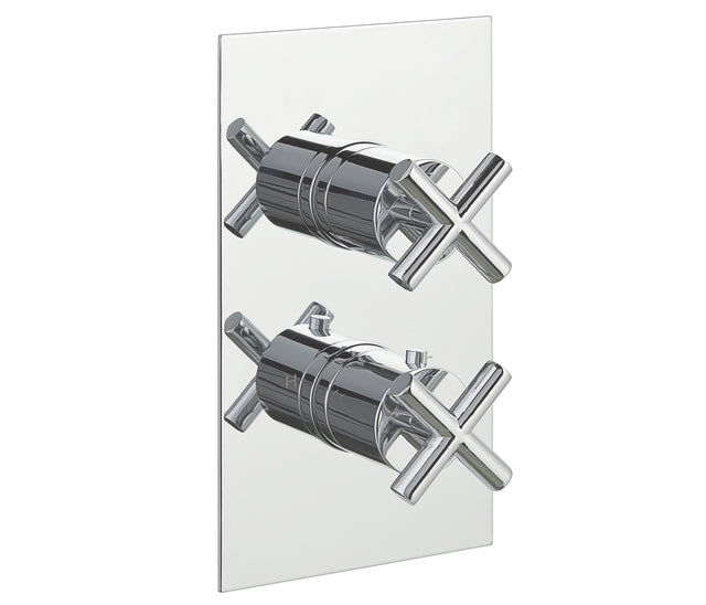 JTP Solex 3 Outlet Thermostat - Chrome - 16681A