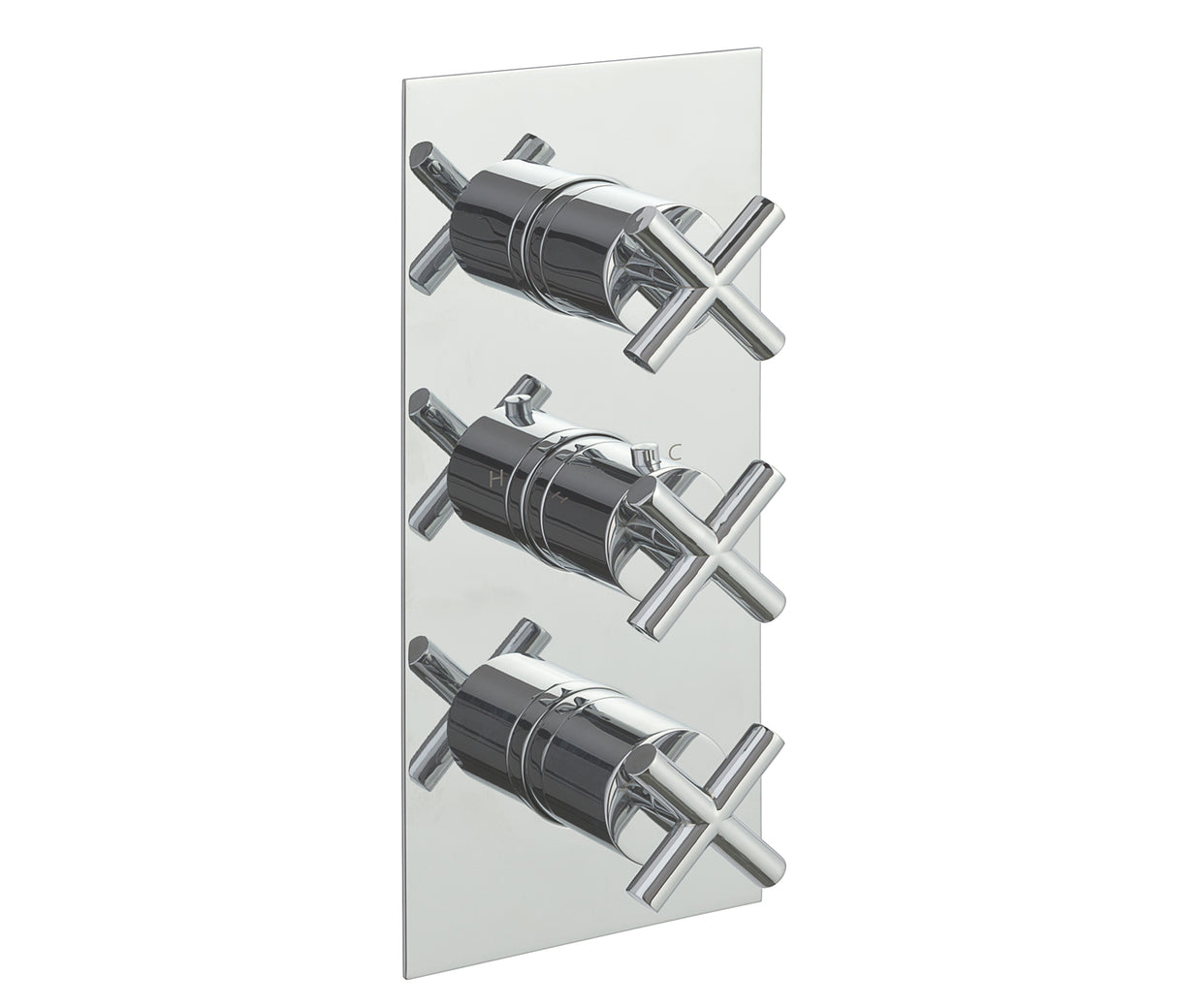 JTP Solex 3 Outlet Thermostat - Chrome - 16691A